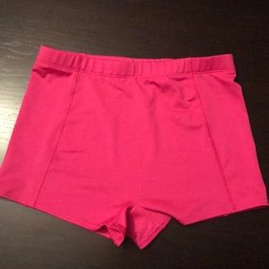 Pink athletic shorts